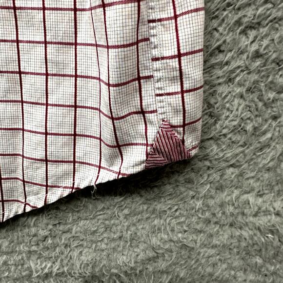 Robert Graham Men's Size 41 / 16 Medium Red White Shirt Work Business - Picture 9 of 15